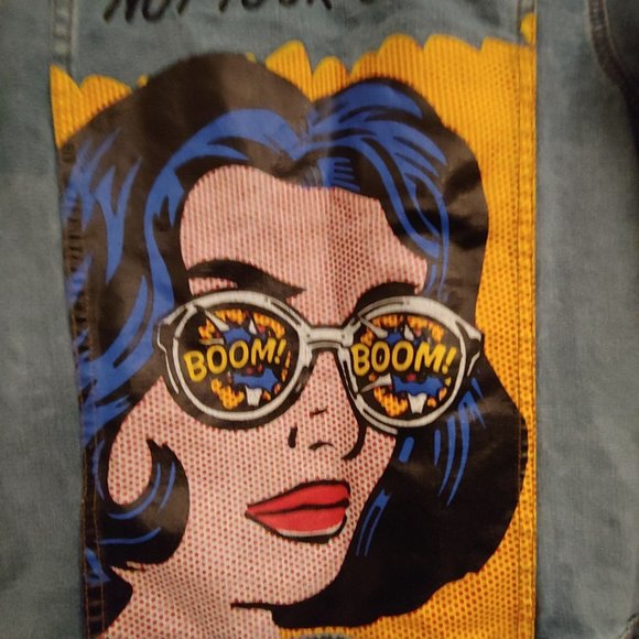 GB Not Your Girl brand jea denim jacket XS - Picture 9 of 16